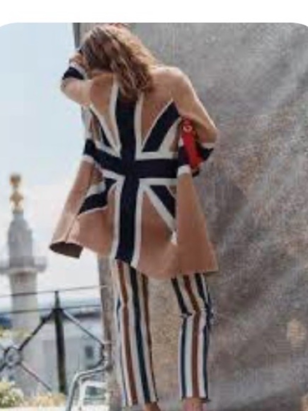 Boden Edge to Edge Coatigan
Camel Melange, Union Jack